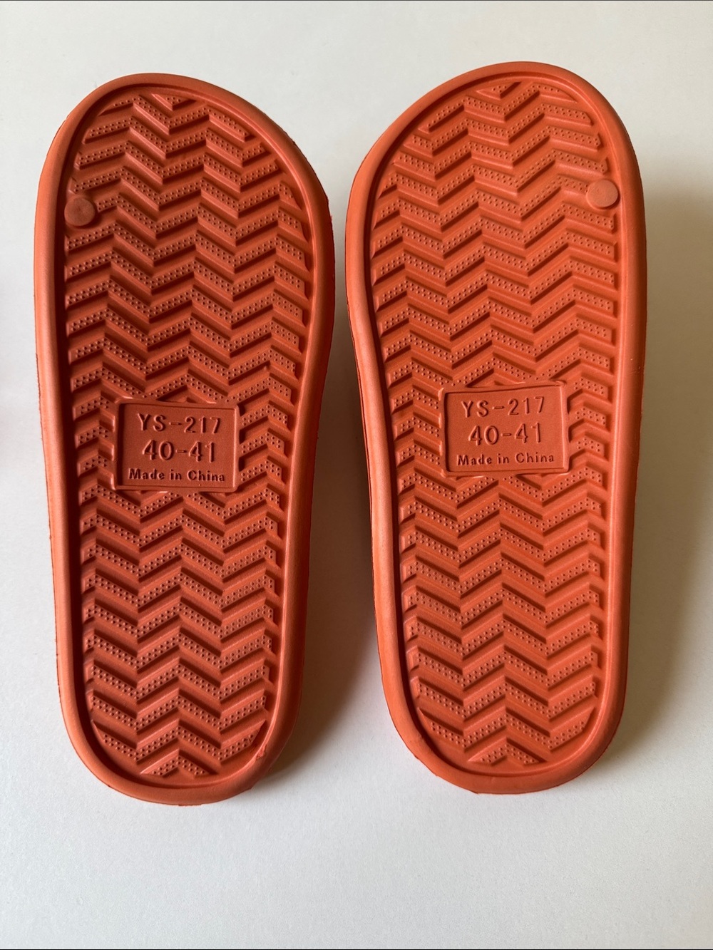 New Bundle of 2 sandals- Brown & Orange Slip-on Sandals - Picture 5 of 6